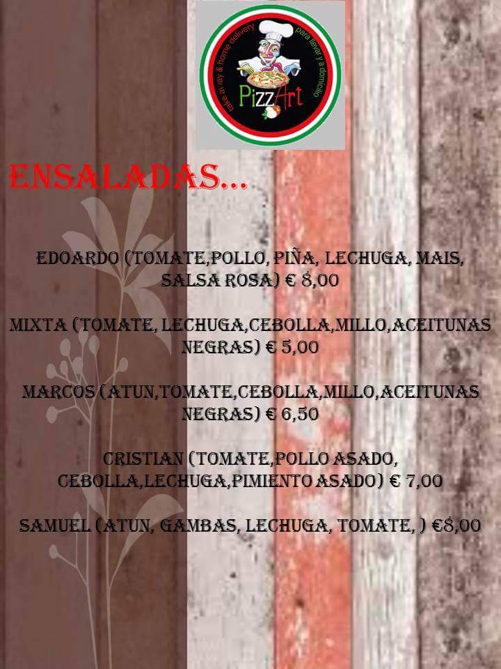 Menu Pizzart Puerto Del Rosario-7
